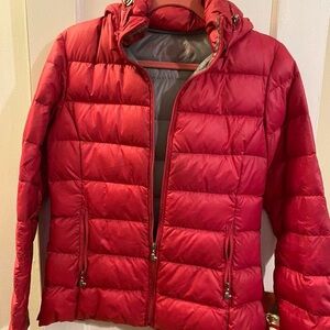 vintage hot pink betsey johnson puffer jacket